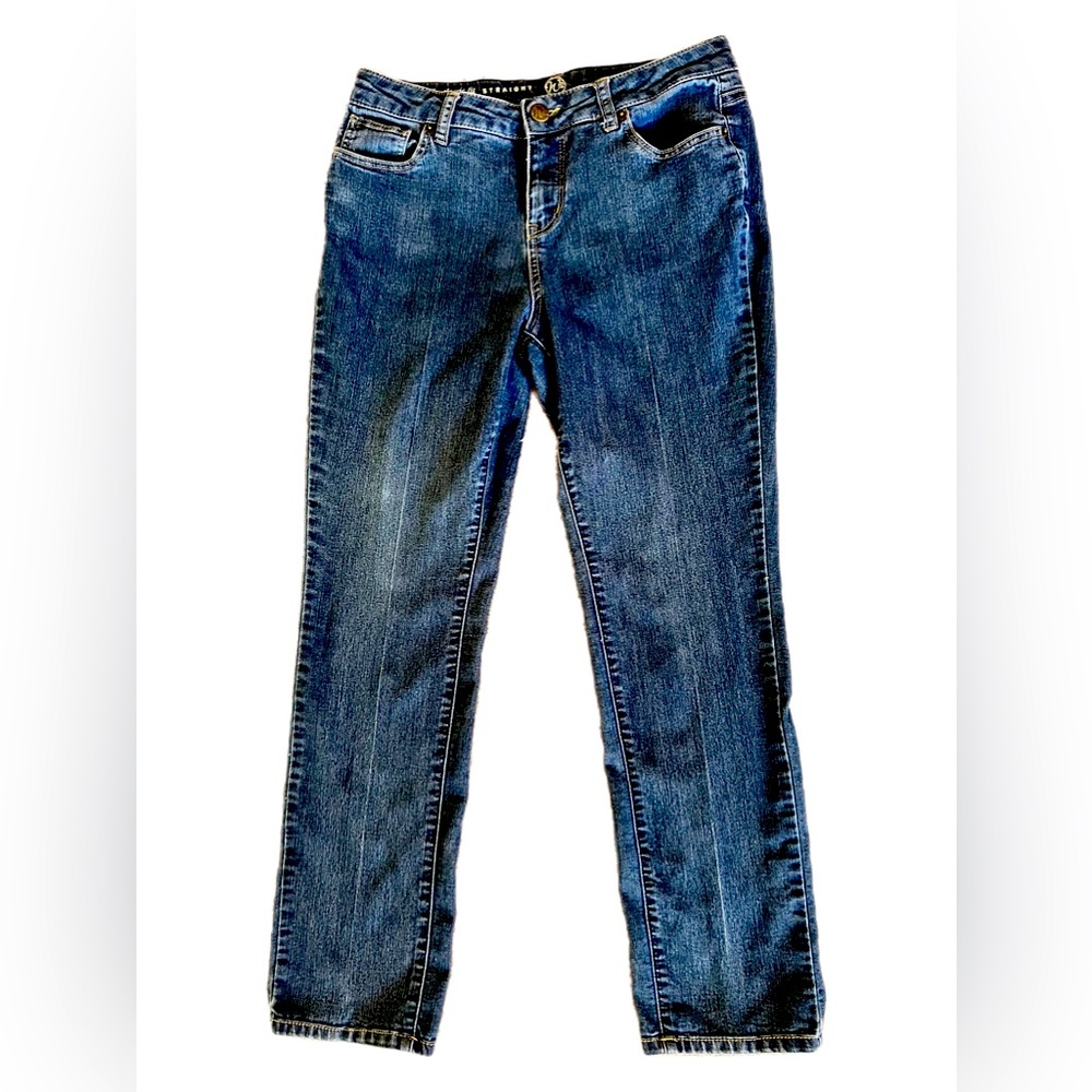 W62 Dress barn 'petite Classic Fit' women's blue jeans size 6